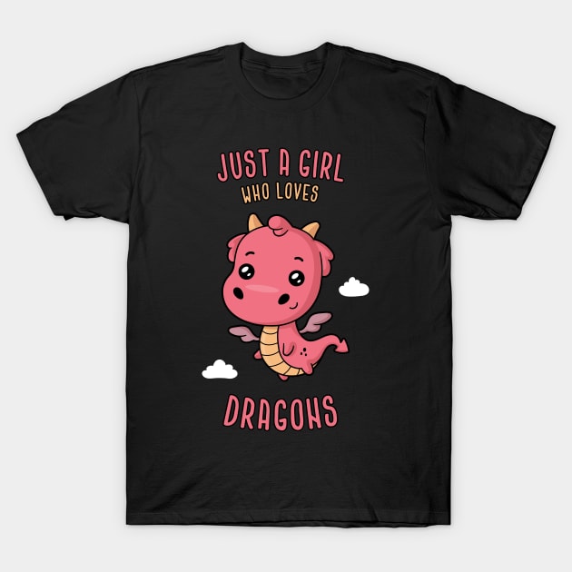 Just a Girl Who Loves Dragons T-Shirt by zoljo